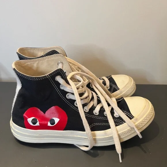 Converse x Comme des Garçons PLAY Chuck 70 women’s 9 / Mens 7 - Picture 3 of 8